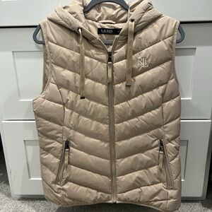 Ralph Lauren Beige Quilted Vest
